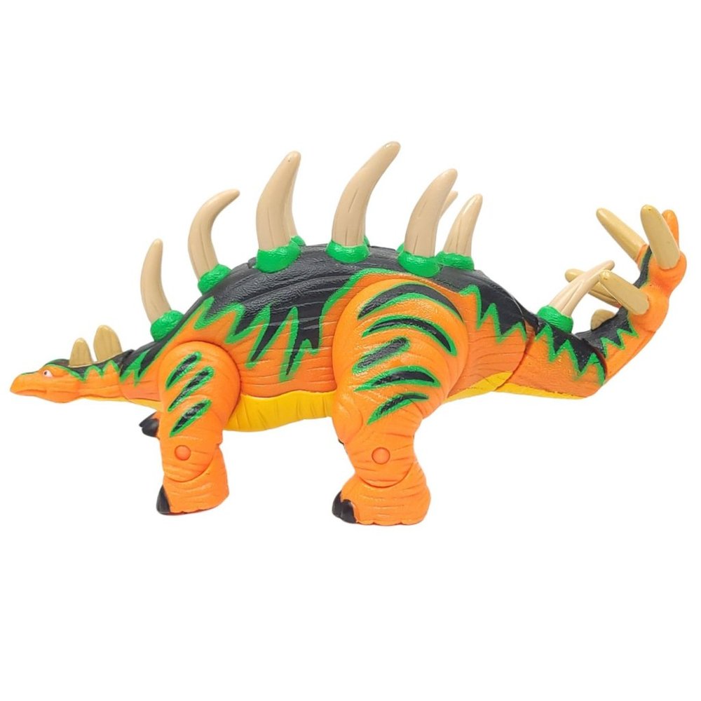 2005 Mattel Fisher Price Crunch the Kentrosaurus Dinosaur Imaginext Toy Orange - Picture 3 of 10